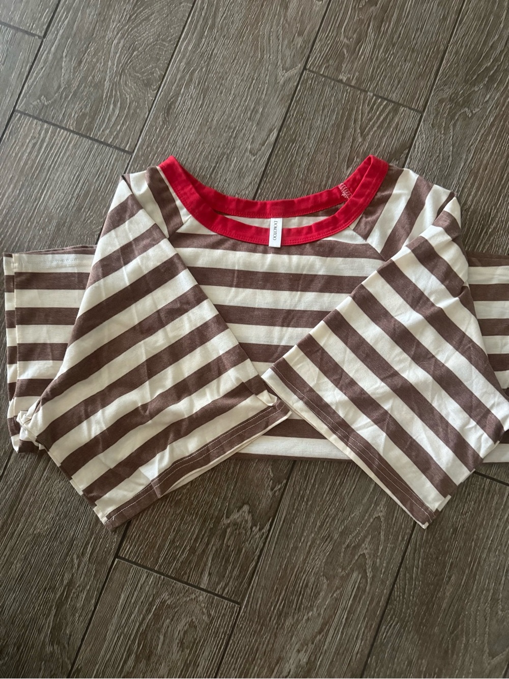 Striped women’s basic tee - Picture 2 of 2